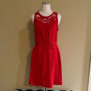 Knox Rose Red Lace Detail Mini Dress